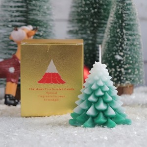3.5" Festive Charm Adorable Christmas Tree Scented Candle - [WSG040]
